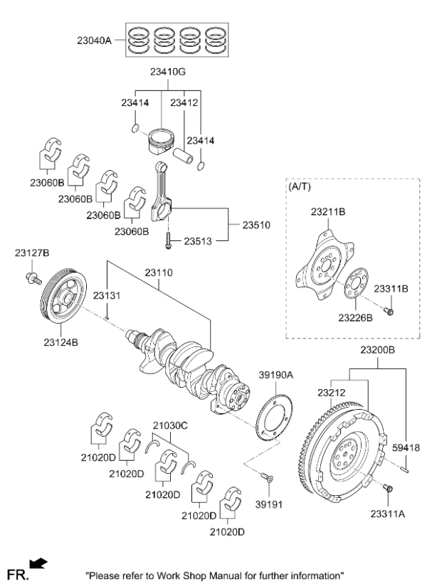 ANILLOS MOTOR KIA SPORTAGE SL 2.0 2014 2015 / ENGINE RING / STD, 0.10, 0.20, 0.30, 0.40
